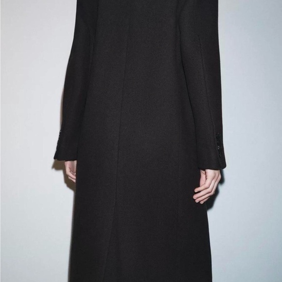 ZARA BROWN OVERSIZED DOUBLE BREASTED WOOL COAT ZW COLLECTION - Picture 3 of 6